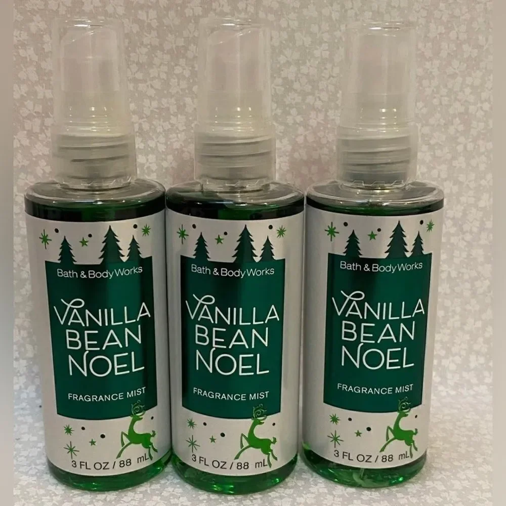 Bath and Body Works Vanilla Bean Noell Travel Mist 3 fl Oz ea.  Price is for 3.